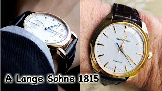 A Lange Sohne 1815 vs Grand Seiko SBGY002 [upl. by Gaylor943]