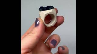 Lapis lazuli raw crystal ring video  Style CRCLL6514 Weight 138g Ready to dispatch [upl. by Giliana]