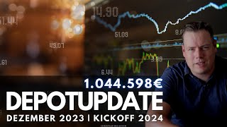 Investment Kickoff 2024  Aktien amp ETF Portfolio Dezember 2023 [upl. by Kcirreg675]