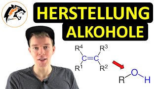 Herstellung Alkohole – Hydratisierung von Alkenen  Chemie Tutorial [upl. by Zanze677]