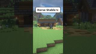 Minecraft Horse Stable🐴🐴 minecraft minecrafbuilds minecraftbuildingtutorial minecrafttutorial [upl. by Swisher]