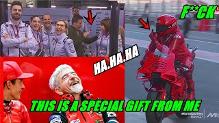 BIG LAUGH Marquez Gives the Middle Finger to Gresini Shocking Ducati Boss  Test MotoGP News 2024 [upl. by Munro]