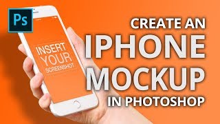 How to Insert Pictures on an iPhone Screen with Photoshop CC 2019 [upl. by Eilyr874]