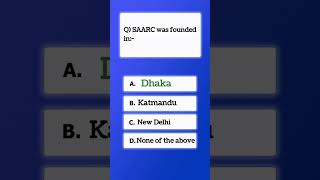 SAARC was founded in [upl. by Dnomso929]