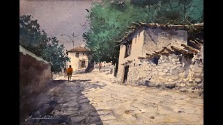 Capturing Light and Texture Watercolor Techniques for Realistic Street Scenes [upl. by Uball678]