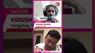 Malargal Kaettaen Song by Vidushi in Mesmerizing Voice in Front of Unnikrishnan shortsvideo shots [upl. by Anot]