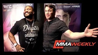 Quinton Rampage Jackson vs Chael Sonnen Bellator 192 FaceOff [upl. by Packton]