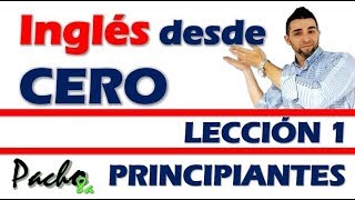 Lección 1  Pronombres personales y verbo TO BE presente afirmativo  Curso inglés GRATIS [upl. by Nonnahs837]