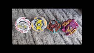 Beyblade Burst Battle Abyss Devolos D6 Vs Glyph Kerbeus K5 Vs Xcalius X3 Vs Zone Belkesh B5 [upl. by Liatrice]