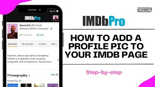 How To Add a PrimaryProfile Image To your IMDb Page  IMDbPro Tutorial [upl. by Stich]