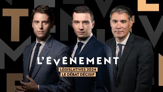 LÉvénement  Législatives 2024  Le débat décisif  suivez le direct [upl. by Blaze861]