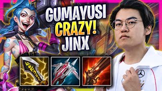 GUMAYUSI CRAZY GAME WITH JINX  T1 Gumayusi Plays Jinx ADC vs Ashe  Bootcamp 2024 [upl. by Nwadahs835]