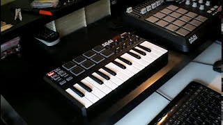 DARK HIP HOP beat making with Akai MPK Mini [upl. by Pietro]