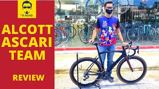 ALCOTT ASCARI TEAM 2021 Shimano Ultegra Carbon  Road Bike Malaysia Basikal Sepeda Review ENGSUB [upl. by Zetta646]