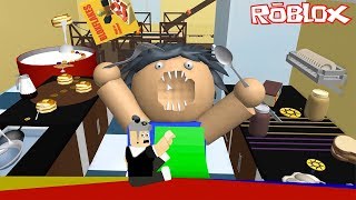 Acıkan Adamın Kahvaltısından Kaçış  Panda ile Roblox Survive Breakfast [upl. by Wulfe]