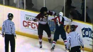 Summerside Capitals vs Miramichi Timberwolves  JP Harvey vs Tyrone Sock  November 10 2013 [upl. by Schweitzer]