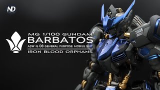 GUNPLA CUSTOM BUILD  MG 1100 BARBATOS [upl. by Ruenhcs]