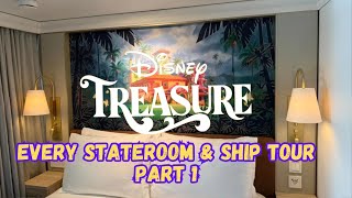 Full Disney Treasure Rooms amp Ship Tour Part 1  Disney Cruiseline DCL [upl. by Dusty]