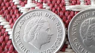 PaysBas Rare Old Varieties Queen JULIANA KONINGIN DER NEDERLANDEN 10 cent Juliana 1950  1951 [upl. by Yenruoc584]