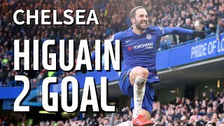 higuain first 2 goals ● chelsea [upl. by Adnohsel]