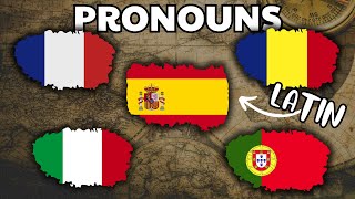 Pronouns  ROMANCE Languages COMPARISON [upl. by Landan]