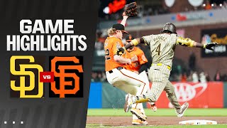 Padres vs Giants Game Highlights 91324  MLB Highlights [upl. by Kcirdet]