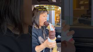 NEVER BRINGING MY ASIAN MOM TO EAT ICE CREAM AFTER THIS HAPPENED shorts viral mukbang [upl. by Ffej]