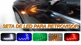 INSTALANDO SETA DE LED NO RETROVISOR DO CARRO [upl. by Marillin]