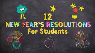 12 New Years Resolutions for Students 2024  How To Guide 🎇 [upl. by Jessalin]