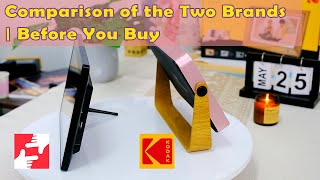 Kodak and Frameo Digital Photo Frame  Comparison of the Two Brands  Before You Buy [upl. by Aryam]