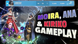 Overwatch 2 Support Ranked Gameplay MoiraAnaKiriko [upl. by Teressa]