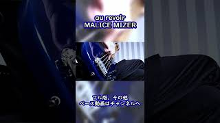 【弾いてみた】au revoir  MALICE MIZER【Bass Cover】 [upl. by Emor]