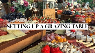 SETTING UP A GRAZING TABLE  chalaforteza [upl. by Ebert]