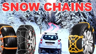 SNOW CHAIN comparison TEST  Which is the best [upl. by Tnayrb643]