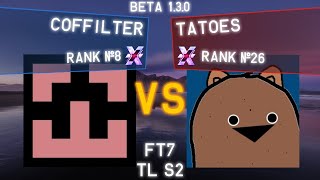 TETRIO  Coffilter Rank 8 vs Tatoes Rank 26  TETRIO High Level Replays [upl. by Mecke]