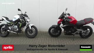 Kawasaki Z650 vs Er6n Walkaround und Soundcheck [upl. by Trilbi]