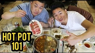 HOW TO EAT HOT POT Chinese Hot Pot 101  Fung Bros Food [upl. by Anoi]