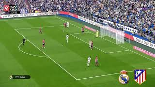 Real Madrid vs Atletico Madrid  La Liga 202324  Resumen PES 21 [upl. by Joye521]