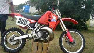 1990 Honda CR500 cold start quotPro Circuit 304quot [upl. by Ailis]