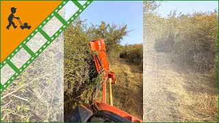 Funktionsvideo Seitlicher Böschungsmulcher mit Arm für Traktor leichte Baureihe GeoTech Pro AMF145 [upl. by Suruat]