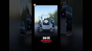 How to edit 3D Scroll tutorial Capcut  Capcut Trending 4k Cool transition tutorial shorts capcut [upl. by Eselehs]