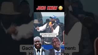 Hassan Joho atoa siri ya Serikali waah [upl. by Yendis]