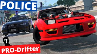 Can A Professional Drifter Outrun The Police  BeamNG Carhunt [upl. by Atterehs]