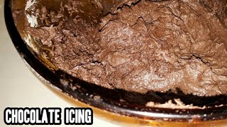 CHOCOLATE ICING  Home Made chocolate filling  Step by Step [upl. by Cavallaro622]