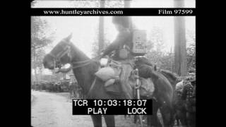 Belgian soldiers use messenger pigeons in World War One Archive film 97599 [upl. by Tham]