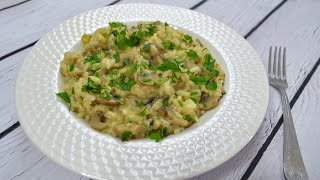 Risotto z pieczarkami  Jak zrobić  Smakowite Dania [upl. by Ettenom]