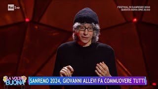 Sanremo 2024 Giovanni Allevi fa commuovere tutti  La Volta Buona 08022024 [upl. by Latea]