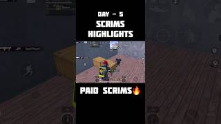 Day 5 Of Learning Esports ✅❤️  PAID SCRIMS  SCRIMS HIGHLIGHTS  BGMI  shortvideo shorts [upl. by Stu]