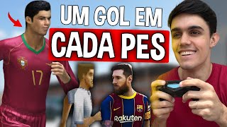 Fiz um GOL em CADA PES de 1995 a 2023 [upl. by Algy20]