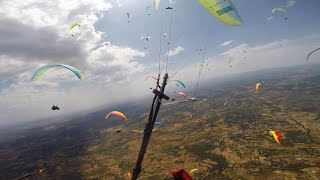 Paragliding World Cup Portugal 2016  Task 1  Goal before the storm [upl. by Ardnasirhc]